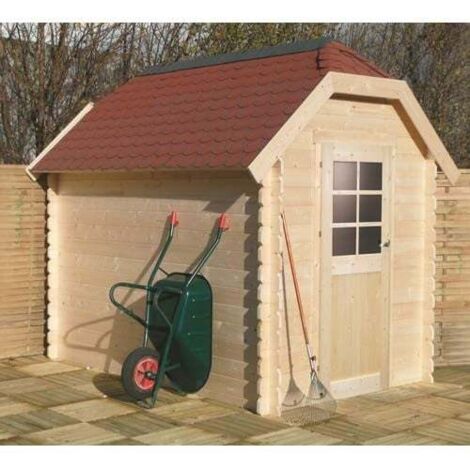 Abri de jardin GALWAY en bois 4,79 m², Toiture Shingle gris, Plancher Oui