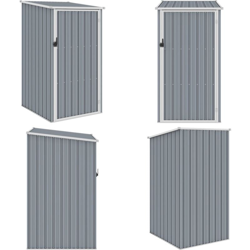 Abri de jardin Gris 87x98x159 cm Acier galvanisé - Abri De Jardin - Abri De Rangement - Abri Extérieur - Hangar Extérieur - Outillage De Jardin