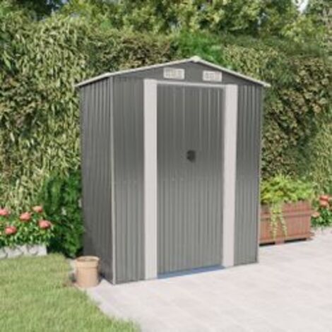 Abri de jardin Gris clair 192x108x223 Acier galvanisé