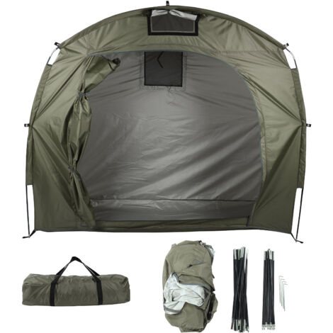 Abri de Jardin Imperméable pour Vélo, Tente de Stockage Extérieur pour Camping Randonnée, Vert Armée