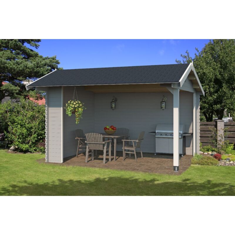 Lasita Maja - Abri de jardin Kirian 300 Naturel 420 x 390 cm