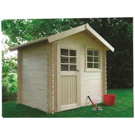 Abri de jardin LAVAL en bois 3,74 m², Toiture Shingle vert, Plancher Non
