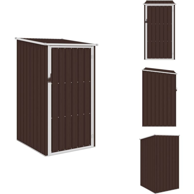 Abri de jardin Marrron 87x98x159 cm Acier galvanisé - Abri De Jardin - Abri De Rangement - Abri Extérieur - Hangar Métallique - Outillage