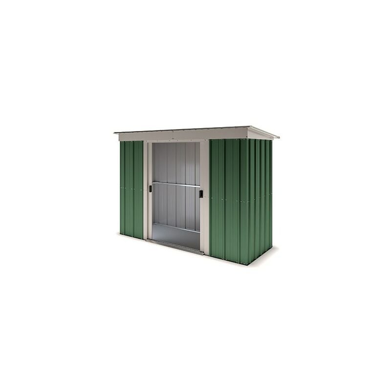 Yardmaster - Abri de jardin métal vert 2,3 m² + kit d'ancrage - Vert