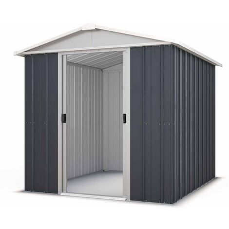 Abri de jardin métal anthracite Yardmaster 2,3 m² + kit d'ancrage - Anthracite