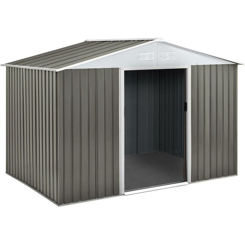 Habitat Et Jardin - Abri de jardin métal 'Dallas' - 2.71 m² - Taupe