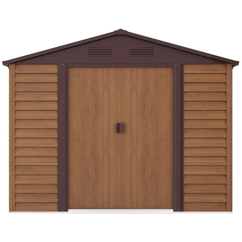 Abri de jardin métal en acier galvanisé effet bois - 6,62 m² - ARSEGO