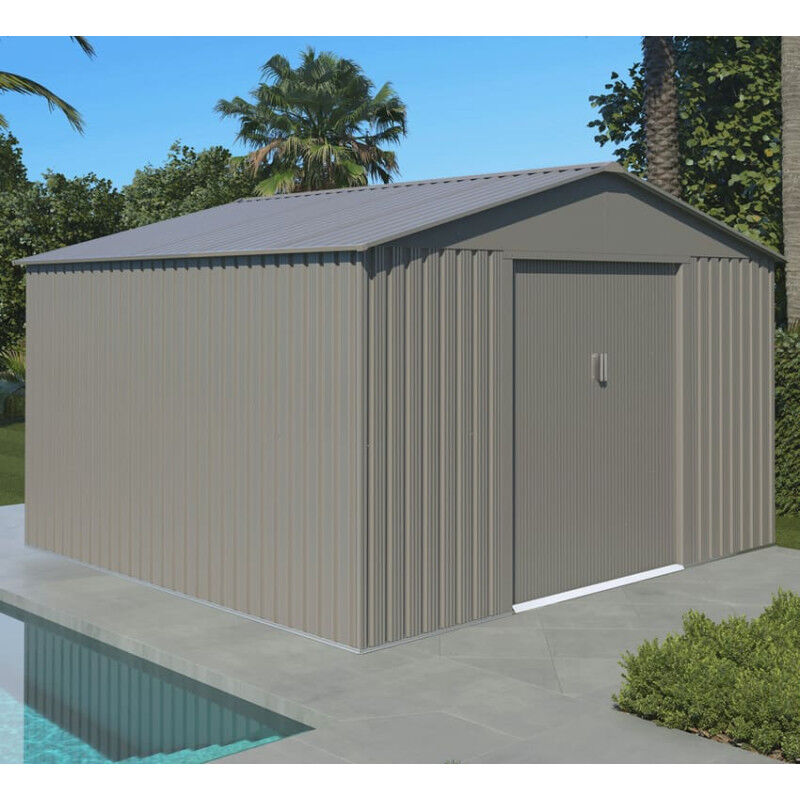 Abri de jardin en métal - MJ 9,7 m² - Anthracite