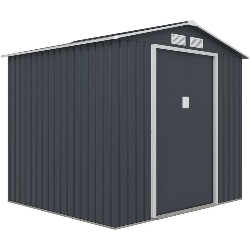 Habitat Et Jardin - Abri de jardin métal 'Vegas' - 4,07 m² - Gris