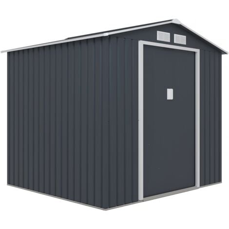 Abri de jardin métal "Vegas" - 4,07 m² - Gris