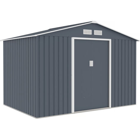 HABITAT ET JARDIN Abri de jardin métal "Vegas II" - 5,29 m2 - Gris