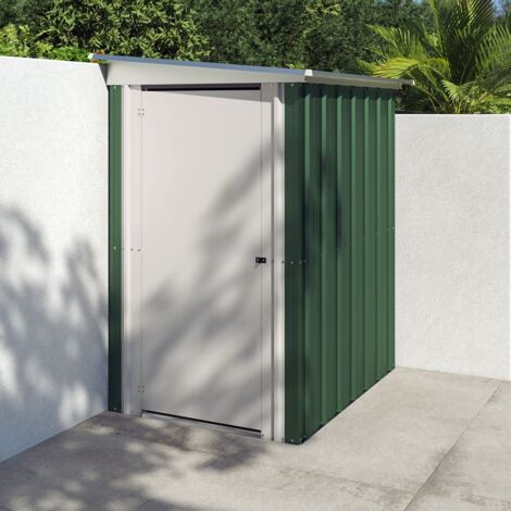 M&S – Abri de jardin métal 1,90 m² – Surface utile 1,40 m² – Dimensions 104x144 cm – Kit d'ancrage inclus – Résistance aux intempéries