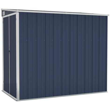 Abri de jardin mural Anthracite 118x194x178 Acier