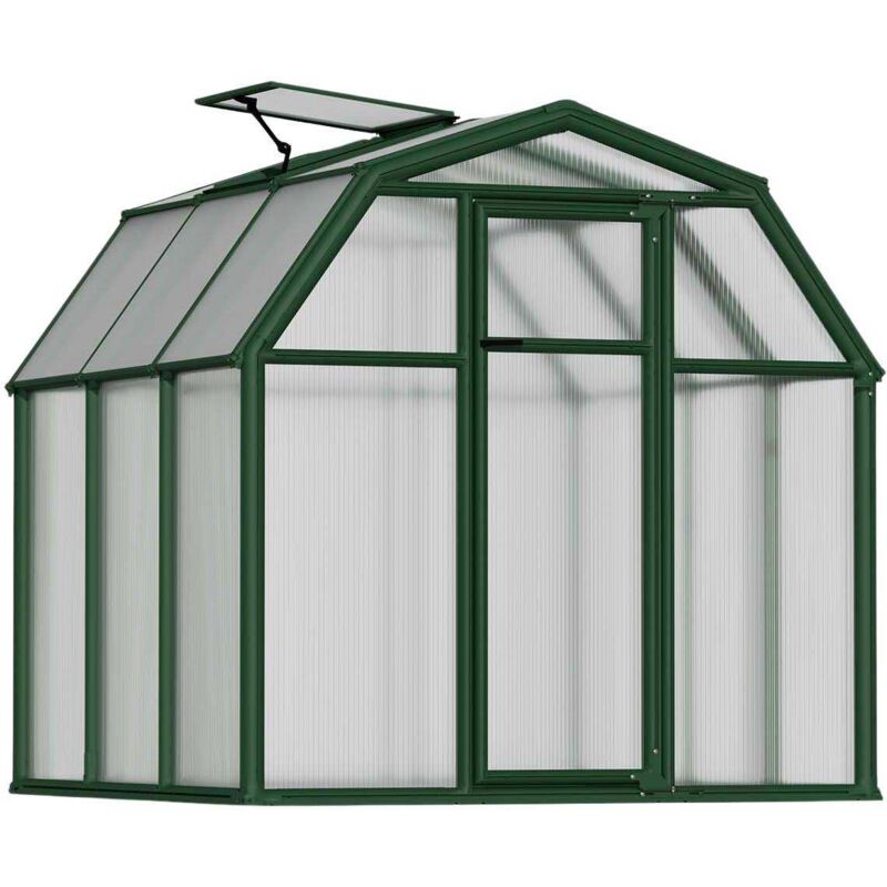 Palram - Serre de jardin en aluminium vert et polycarbonate Eco Grow 4.1m²