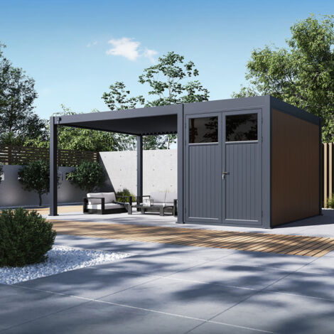 Abri de jardin pour pergola bioclimatique autoportée - 4M