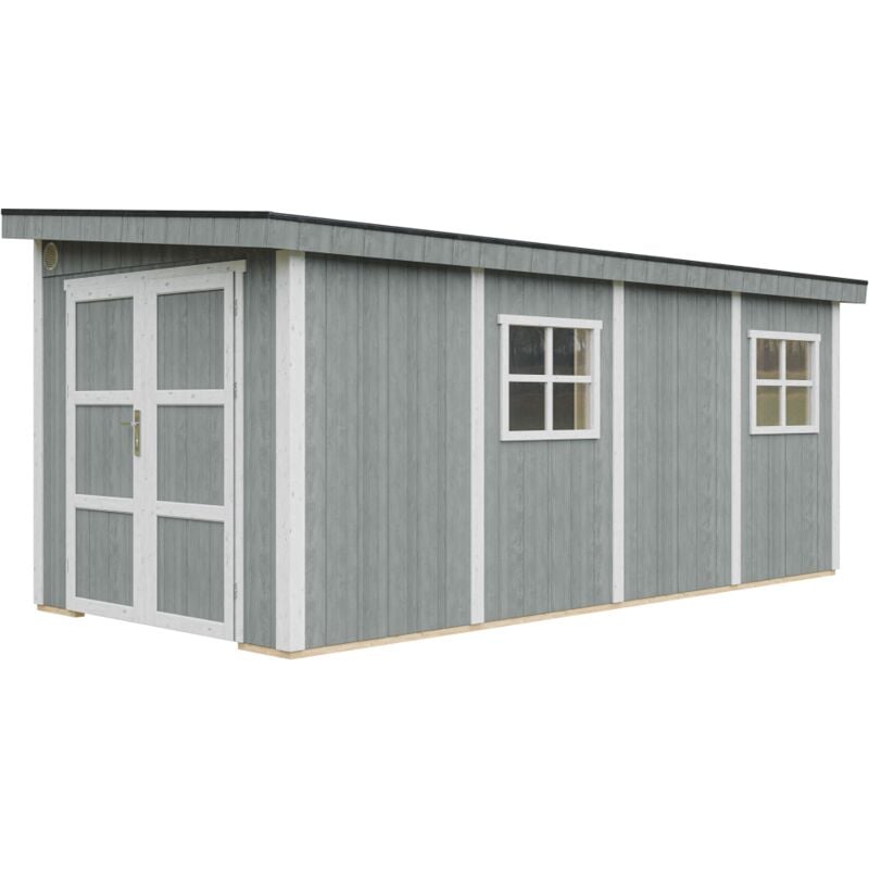 Timbela - Abri de Jardin Qualité Premium 11,47 m² - H231x248x530 cm - Construction de Panneaux lp Smartside - Sans plancher e paroi latérale
