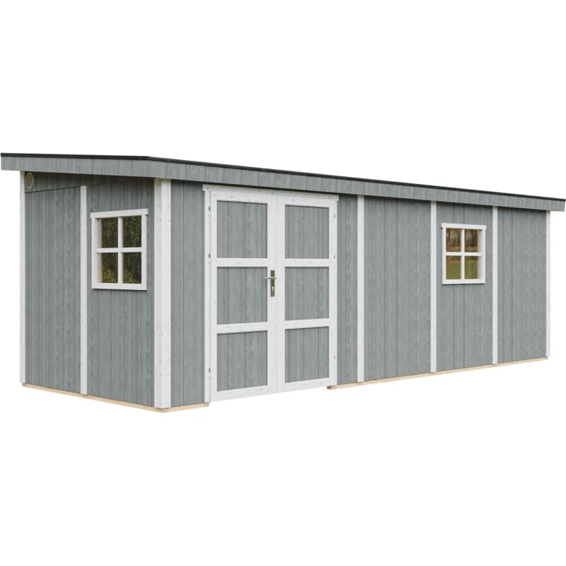 Timbela - Abri de Jardin Qualité Premium 14,3 m² - H231x248x648 cm - Construction de Panneaux lp Smartside - Sans plancher e paroi latérale