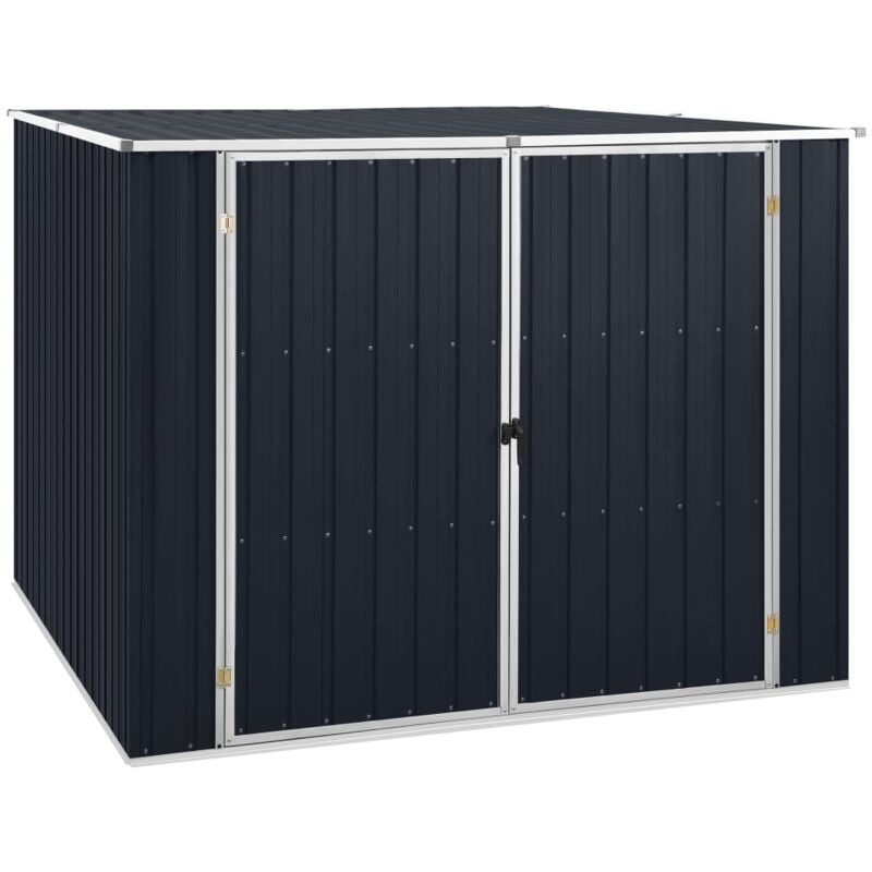 Abri de jardin, Remise Cabane pour outils, Stockage Rangement Extérieur Anthracite 195x198x159 cm Acier galvanisé XZZZ507221 MaisonChic