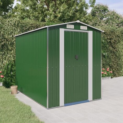 Abri de jardin-Remise Cabane pour outils Vert 192x274x223 cm Métal galvanisé