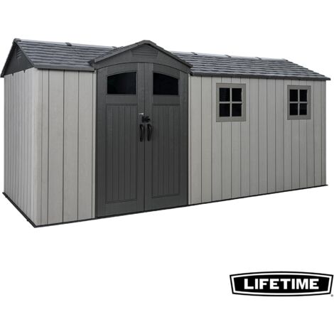 Abri de jardin résine 9.6 m2 (4.98 x 2.14 m) LIFETIME