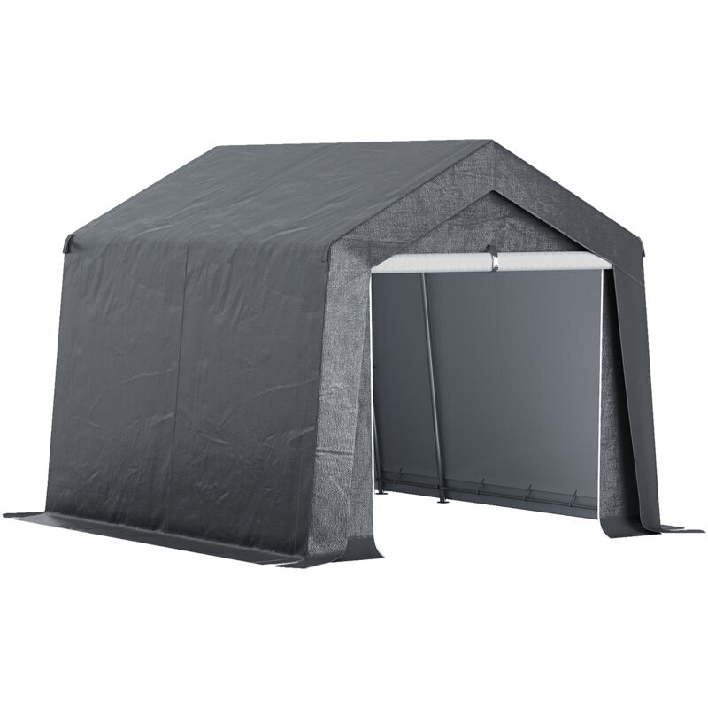 Abri de jardin, tente de stockage, 3 x 3 m, imperméable et anti-UV, cadre en acier galvanisé et grande porte, abri de vélo garage pour extérieur,