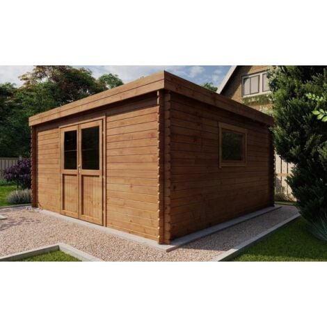 Chalet bois 20m2 400x500cm Virago de Jardin et Chalet