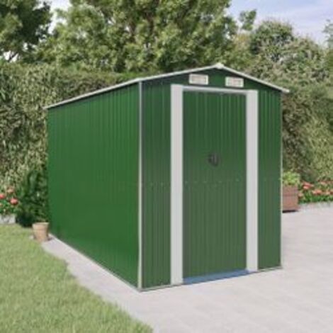 Abri de jardin Vert 192x357x223 Acier galvanisé