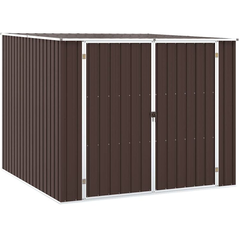 Abri de jardin Marrron 195x198x159 cm Acier galvanisé