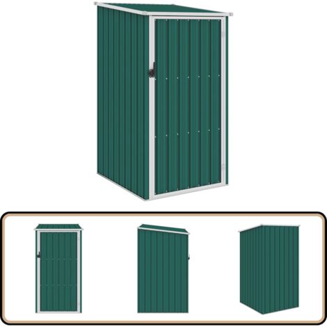 Abri de jardin Vert 87x98x159 cm Acier galvanisé - Abri De Jardin - Abri De Rangement - Abri Extérieur - Hangar Jardin - Outillage