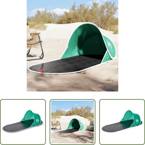 Abri de plage -  Tente de plage vert d'eau escamotable imperméable