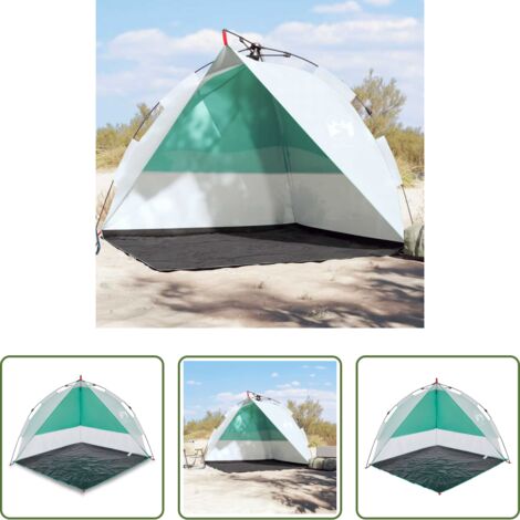 Abri de plage -  Tente de plage vert d'eau libération rapide imperméable