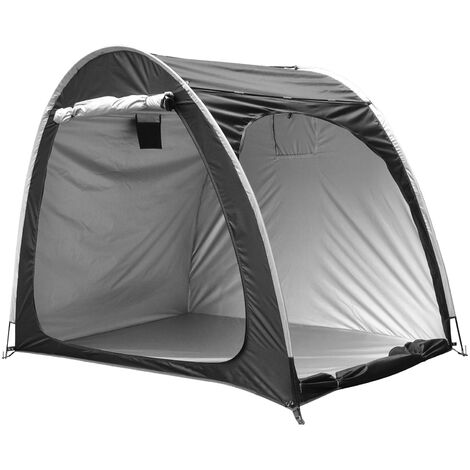 Abri de rangement extérieur étanche pour vélos Heavy Duty Widen Tente de vélo Gain de place pour outils de jardin de vélo Housse de rangement Sac à dos Abri pour 4 à 5 vélos adultes, Noir