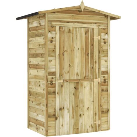 vidaXL Bois de Pin Imprégné Abri de Stockage de Jardin Cabane pour Bûches Hangar d'Outils Abri de Piscine Rangement Extérieur Multi-taille