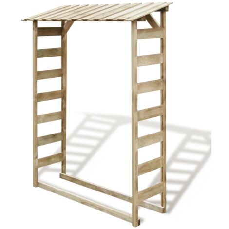 Abri de stockage du bois 150x44x176 cm Pin imprégné FSC