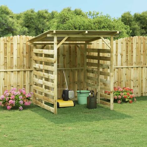 Abri de Stockage du Bois de Chauffage 2 Modèles Pin Imprégné Bûches vidaXL