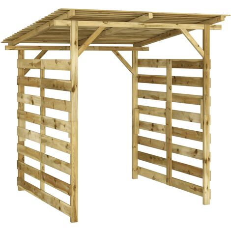 Abri de stockage du bois de chauffage Bois de pin imprégné FSC