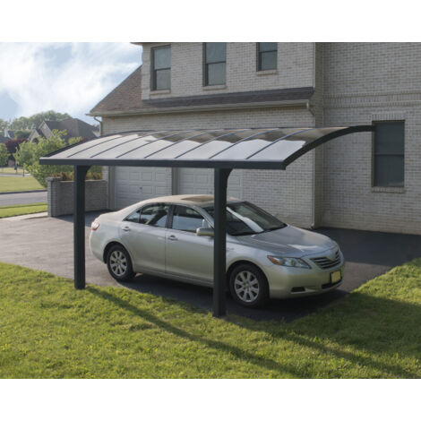 Abri de voiture arquée ARIZONA BREEZE 5000 gris anthracite