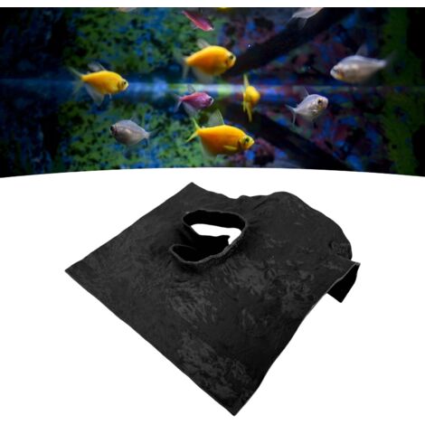 Abri Décoratif 3D pour Aquarium Cachette de Grotte pour Poissons et Reptiles Noire-AUTRES