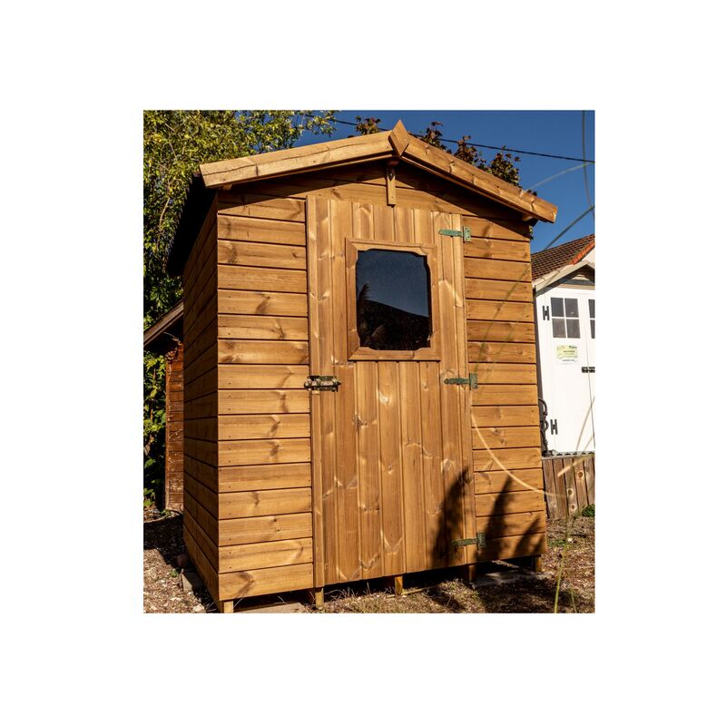 Abri de jardin avec plancher 2.25 m² brun doré - Habrita - the1616.01n
