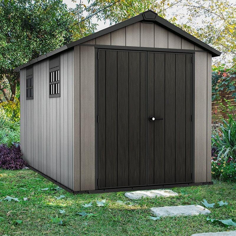 Abri en résine OAKLAND BROSSIUM® 7513 - 10m² - Gris