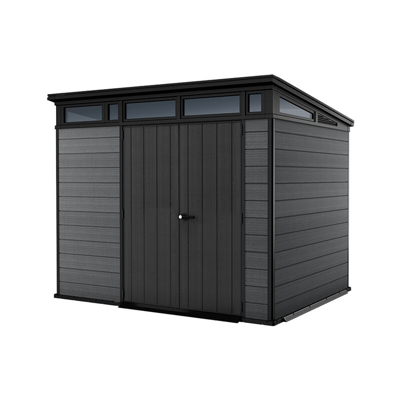 Abri de jardin CORTINA 97 en r&eacute;sine - KETER - gris et noir - 6m&sup2;