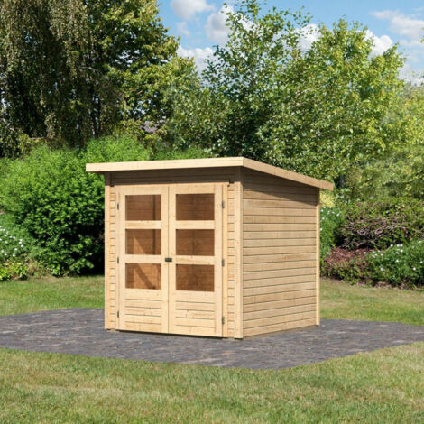 Abri Jardin Bois Epicéa 3.46m² Stockach 2 Karibu Double Porte