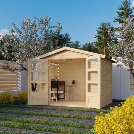 Abri Jardin Bois Epicéa 4,57m² Amberg 3 Karibu Naturel