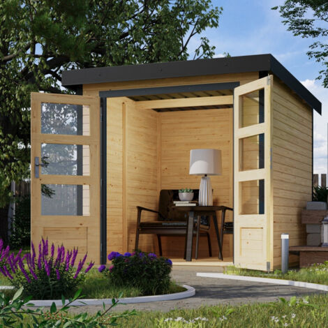 Abri Jardin Bois-Métal 4,45m² Jupiter Karibu Epicéa 19mm