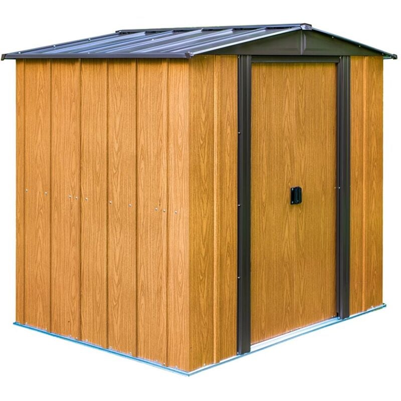 Abri de jardin métallique Spacemaker Woodlake 65 Marron