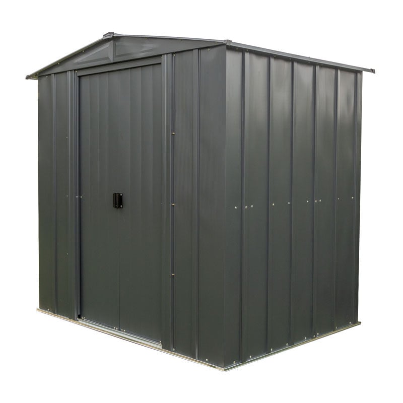 Spacemaker - Abri de jardin métallique 65 Gris 151x194x190 cm