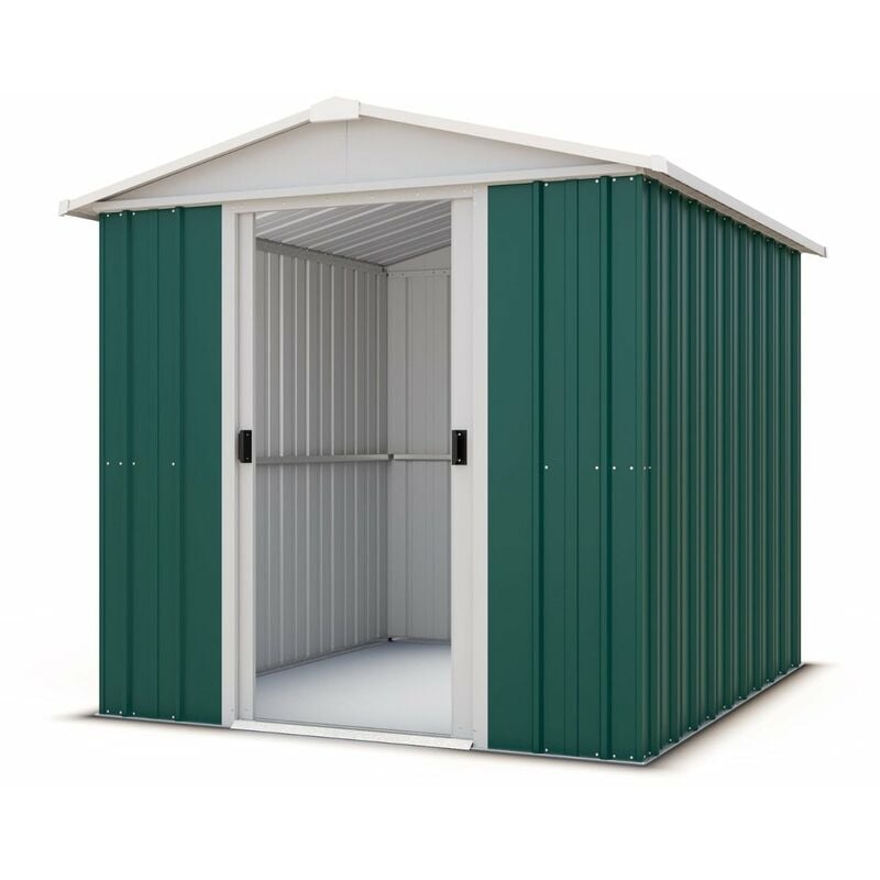 Yardmaster - Abri de jardin métal vert 3,8 m² + kit d'ancrage - Vert