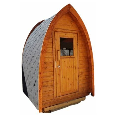 Abri Pod, cabane de jadin insolite en bois, cabine de plage, rangement des outils, abri pour wc secs 2,4m² 1,70 x 1,53 x H2,37m