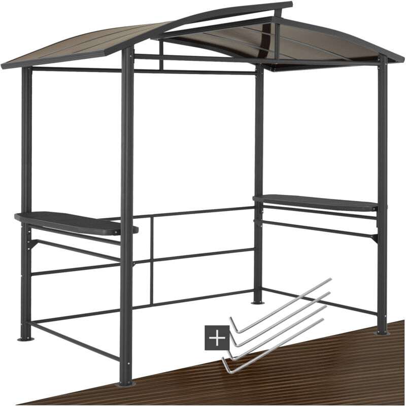 Tectake - Abri pavillon pour barbecue bonne circulation de l'air Résistant aux intempéries et ignifuge