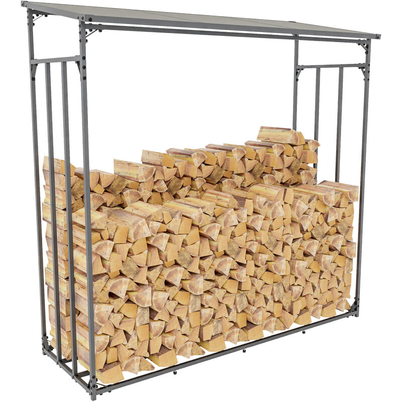 CLP - Abri pour bois de chauffage Ruston en Aluminium xxl